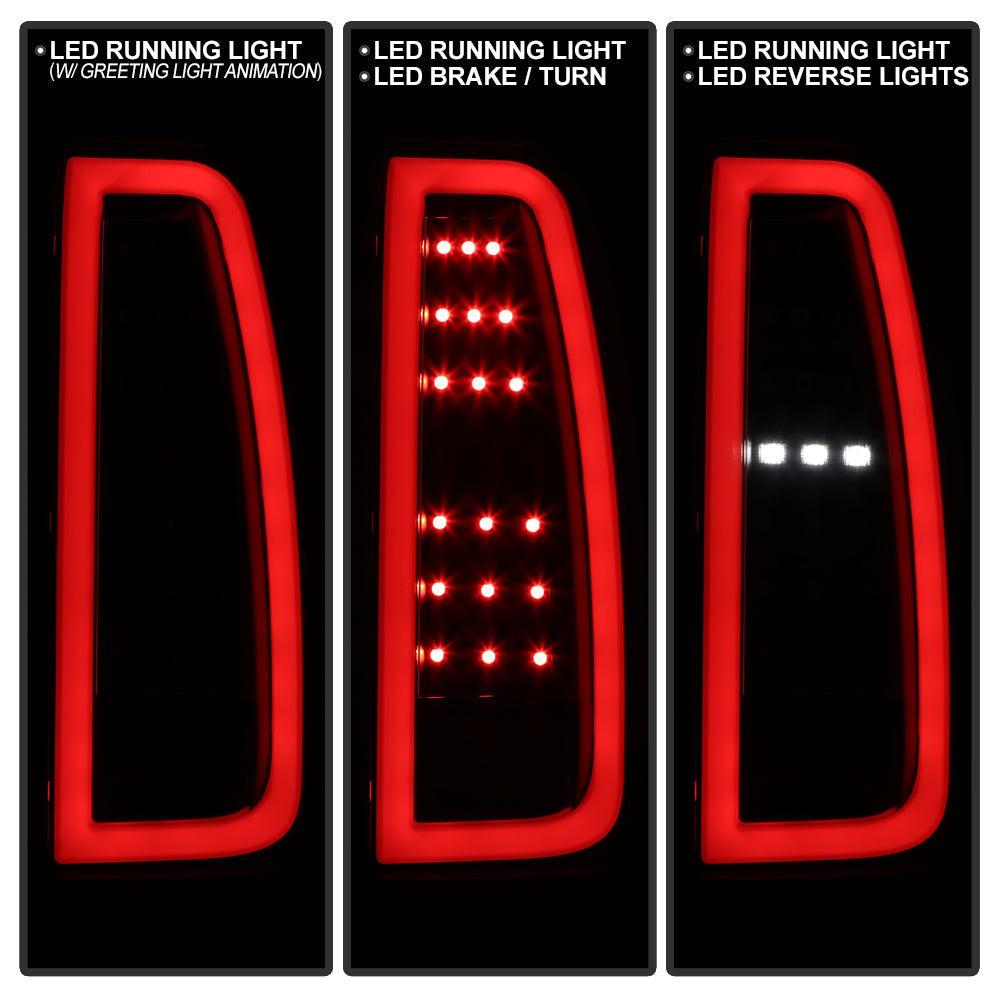 SPYDER 15-20 Chevy Tahoe Rear LED Taillights - Black Smoke (ALT-YD-CTA15-GRLED-BSM) 5089465
