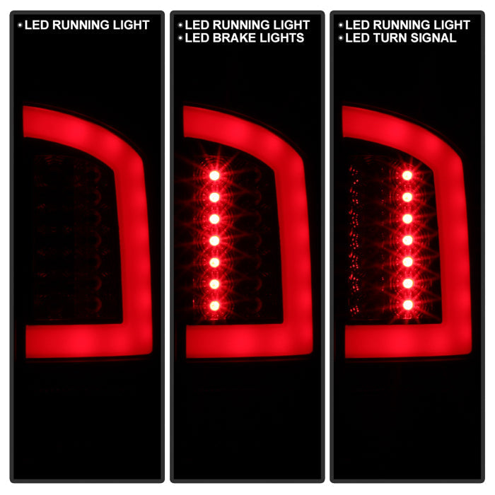 Spyder 02-06 Dodge Ram 1500 V3 Light Bar LED Tail Light - Blk Smoke (ALT-YD-DRAM02V3-LBLED-BSM) 5084125