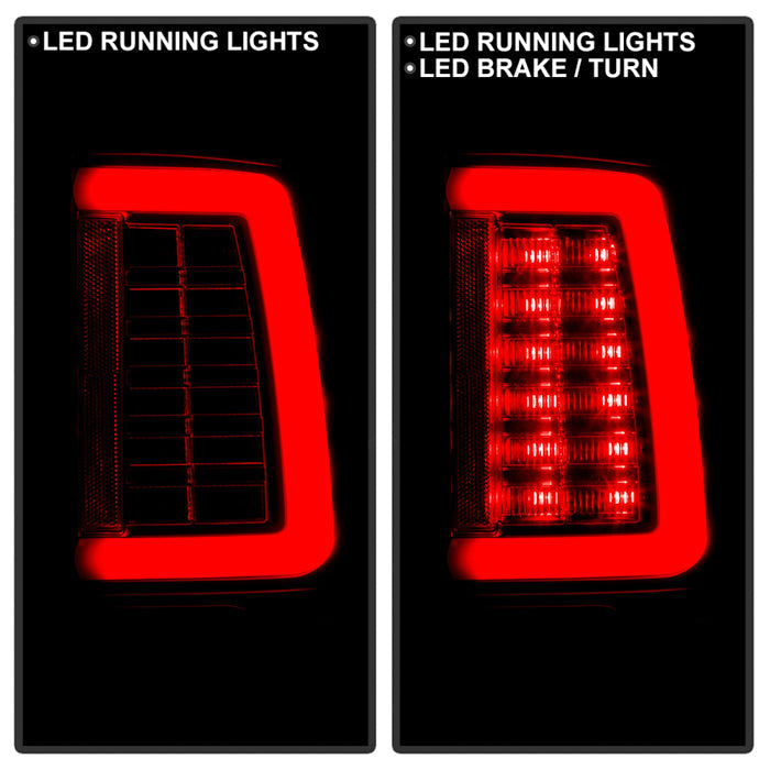 Spyder Dodge Ram 09-18 LED Tail Lights - All Black ALT-YD-DRAM09V2-LED-BKV2 (Incandescent Only) 5085917