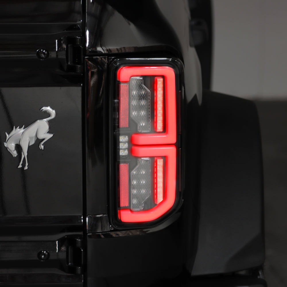 SPYDER 21-23 Ford Bronco (Factory LED Model Only) LED Tail Lights - Black (ALT-YD-FB21LED-LED-BK) 5088765