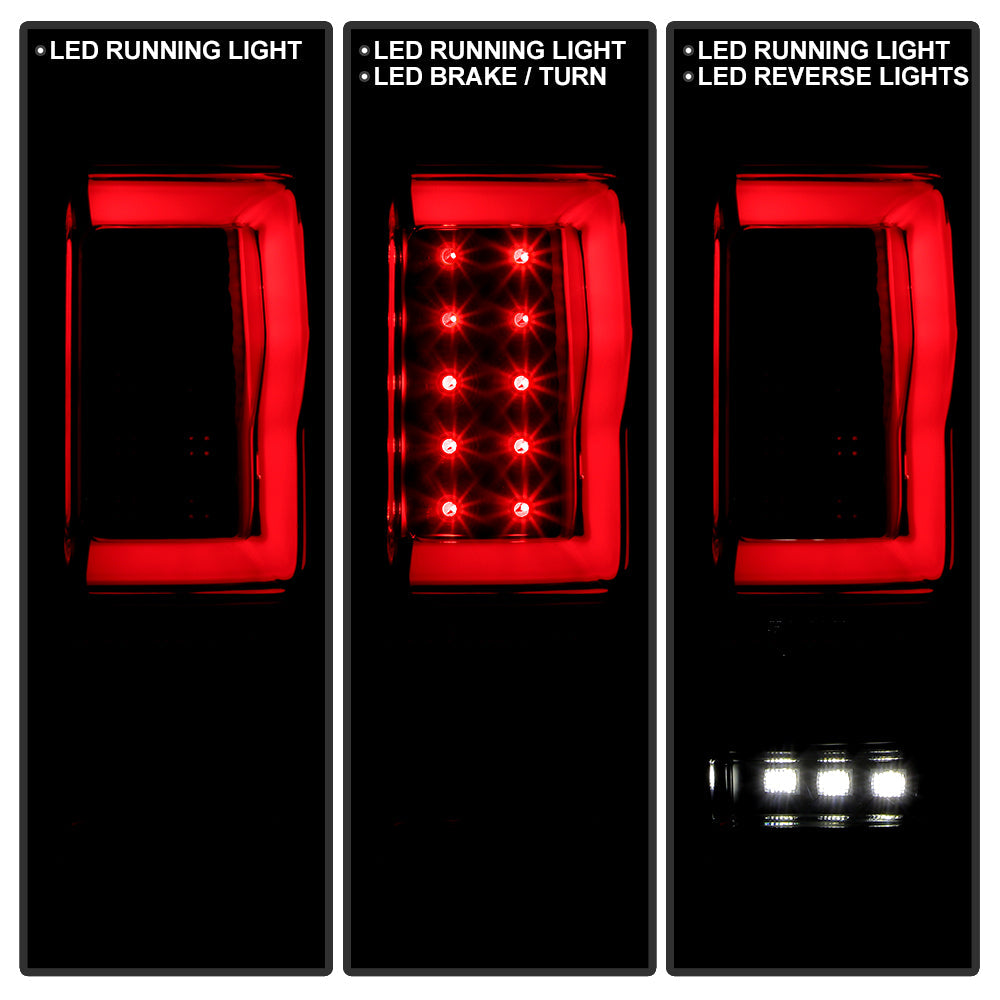 SPYDER 04-08 Ford F150 Styleside Version 2 LED Tail Lights - Black (ALT-YD-FF15004V2-RBLED-BK) 5089489