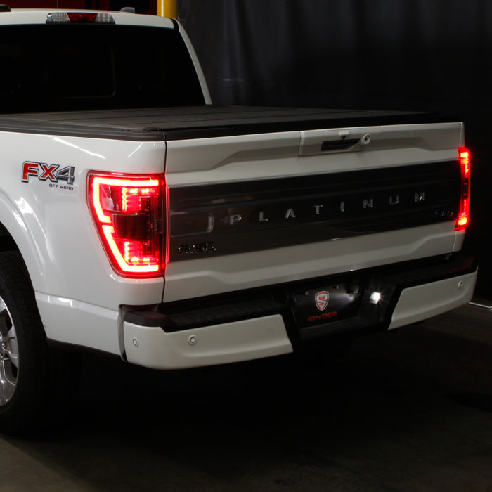 SPYDER 21-23 Ford F150 (Halogen w/ Blind Spot) Full LED Tail Lights - Black (ALT-YD-FF15021HALBS-BK) 5088789