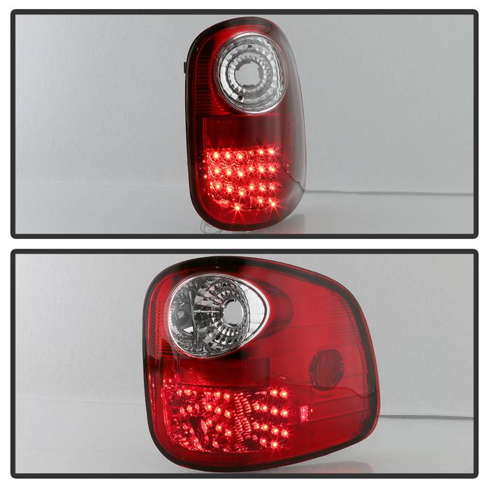 Spyder Ford F150 Flareside 97-03 LED Tail Lights Red Clear ALT-YD-FF15097FS-LED-RC 5003423