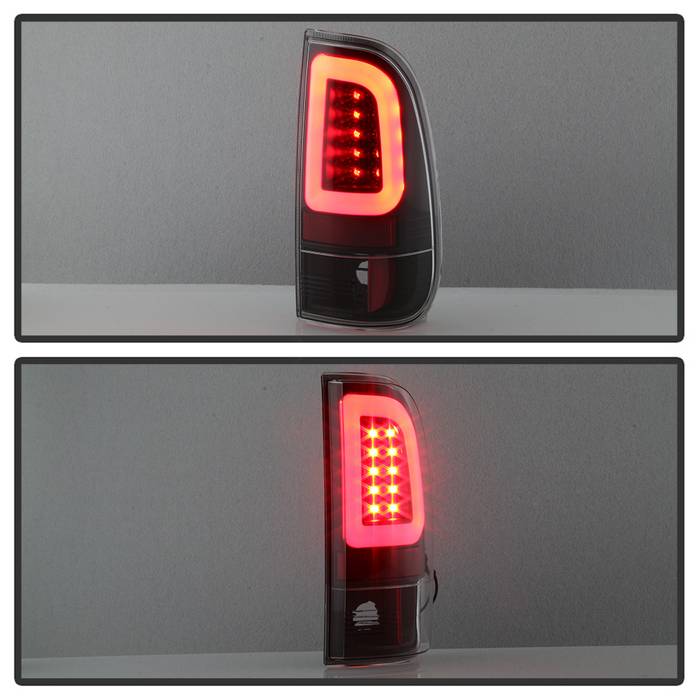 Spyder 97-03 Ford F150 Stylsd. F250/350 V3 Light Bar LED Tail Lights - Blk ALT-YD-FF15097V3-LBLED-BK 5084231