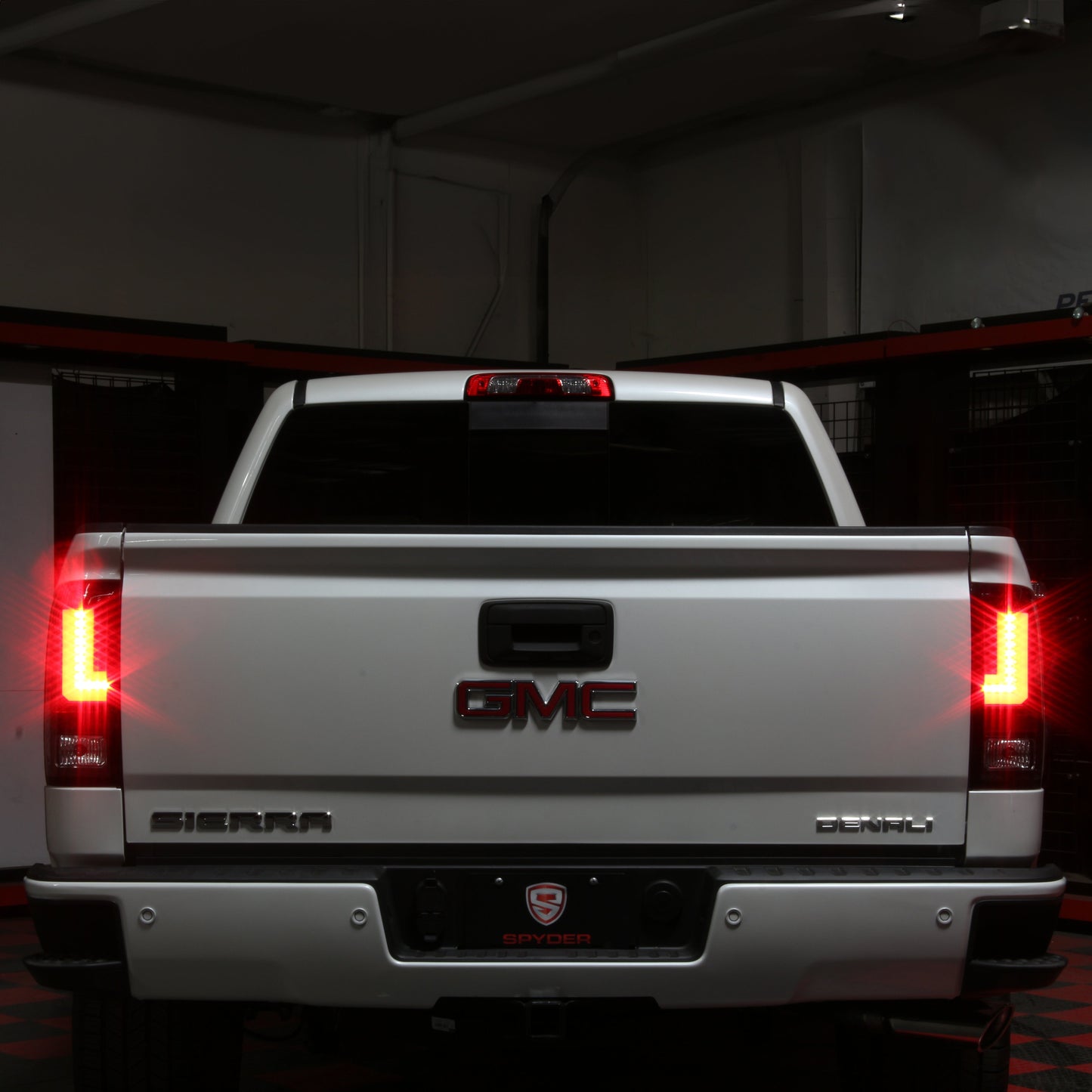 Spyder GMC Sierra 2016-2017 Light Bar LED Tail Lights - Black ALT-YD-GS16-LED-BK 5083777