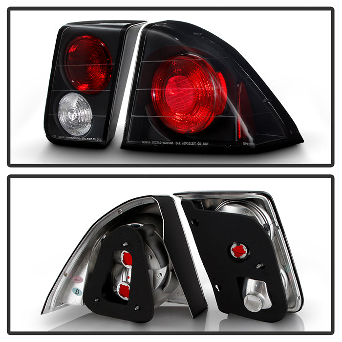 Spyder Honda Civic 01-05 4Dr Euro Style Tail Lights Black ALT-YD-HC01-4D-BK 5004406