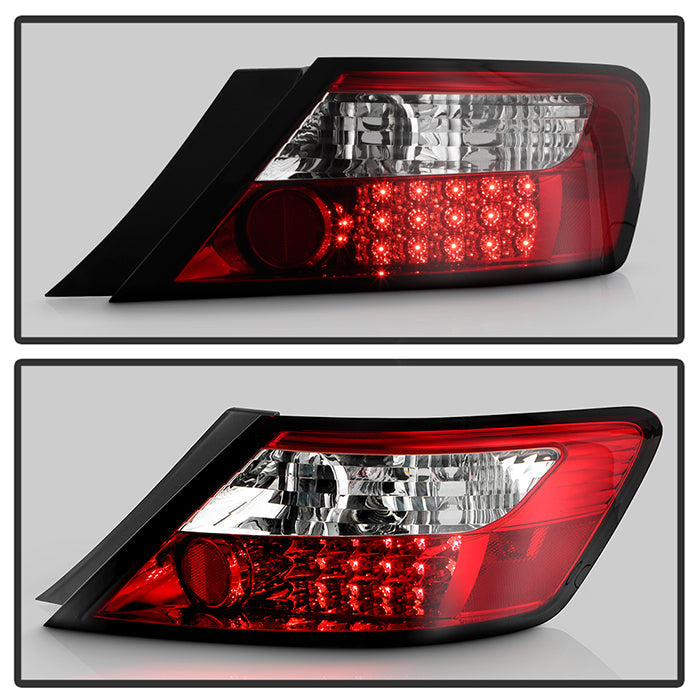 Spyder Honda Civic 06-08 2Dr LED Tail Lights Red Clear ALT-YD-HC06-2D-LED-RC 5004512