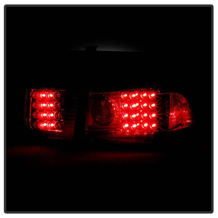 Spyder Honda Civic 96-98 4Dr LED Tail Lights Red Smoke ALT-YD-HC96-4D-LED-RS 5005038