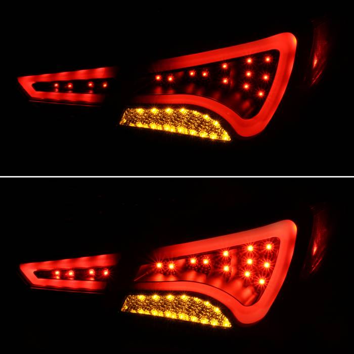 Spyder Hyundai Sonata 11-13 LED Tail Lights Light Bar Black ALT-YD-HYSON11-LED-BK 5075246