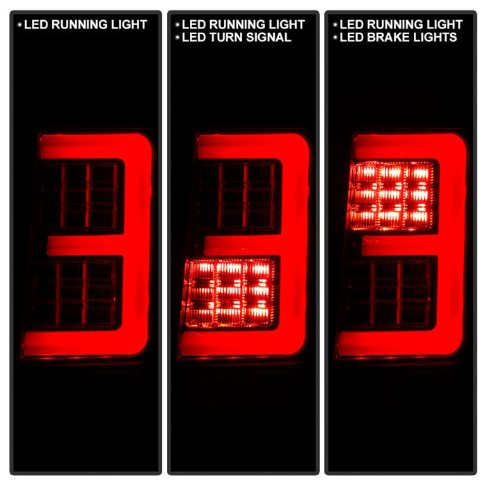 Spyder Jeep Grand Cherokee 05-06 Version 2 Light Bar LED Tail Lights - Black 5085788
