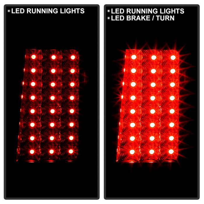 Spyder Jeep Grand Cherokee 07-10 LED Tail Lights Black ALT-YD-JGC07-LED-BK 5070197
