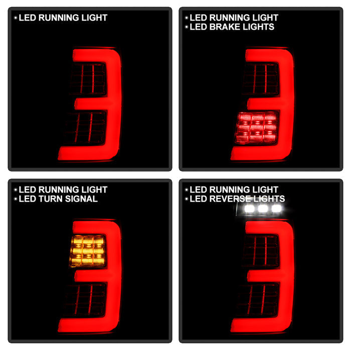 Spyder 99-04 Jeep Grand Cherokee - Light Bar Led Tail Lights - Black - ALT-YD-JGC99V3-BK 5086143