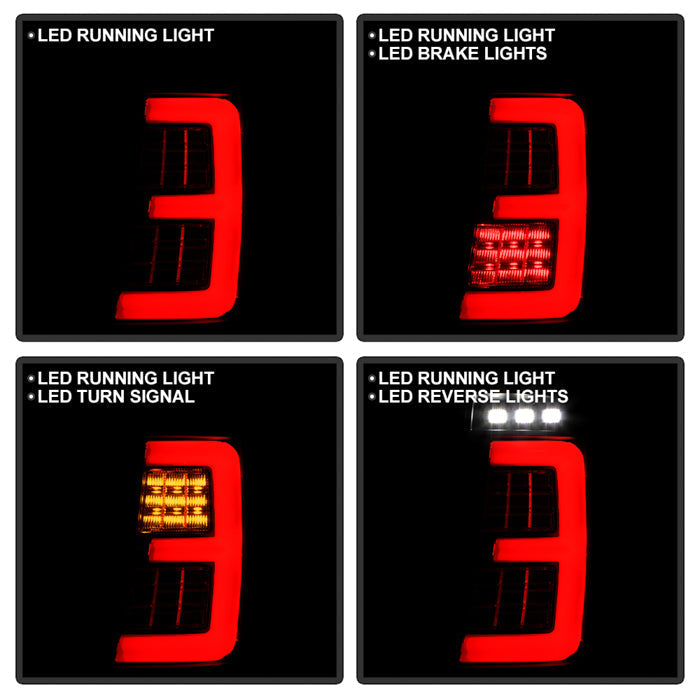 Spyder 99-04 Jeep Grand Cherokee - Light Bar Led Tail Lights - Black Smoke - ALT-YD-JGC99V3-BSM 5086150