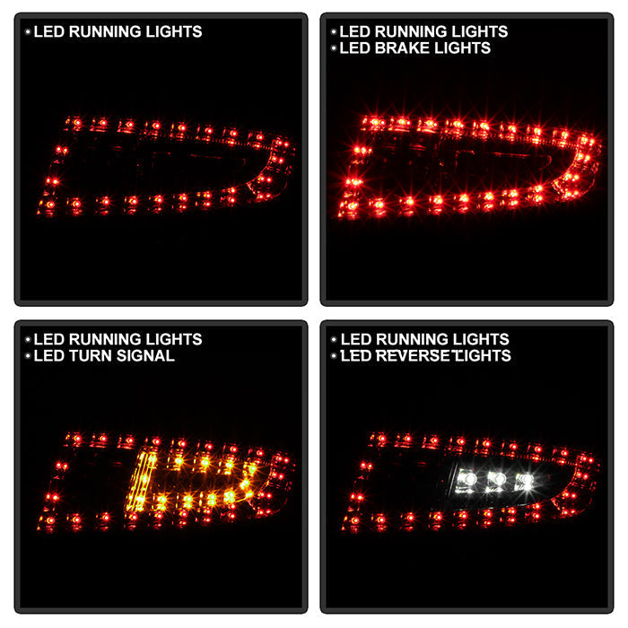 Spyder Porsche 997 05-08 LED Tail Lights Red Smoke ALT-YD-P99705-LED-RS 5037992