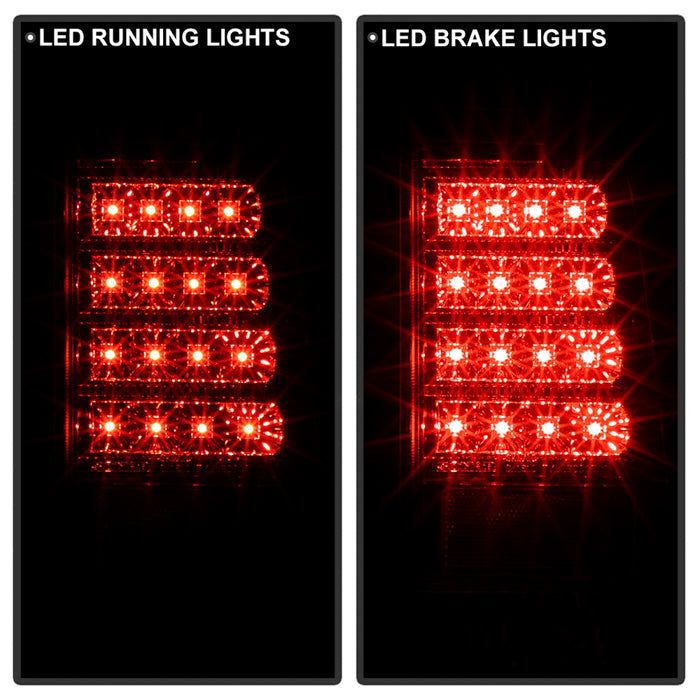Spyder Scion XB 03-07 Version 2 LED Tail Lights Red Clear ALT-YD-TSXB03-LED-V2-RC 5042750