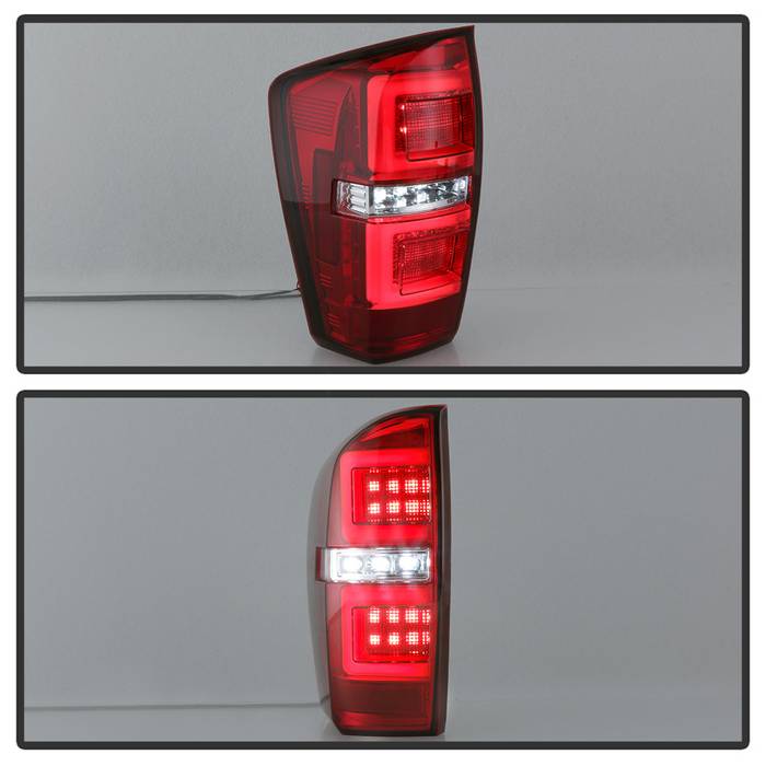 Spyder 16-17 Toyota Tacoma LED Tail Lights - Red Clear (ALT-YD-TT16-LED-RC) 5085757