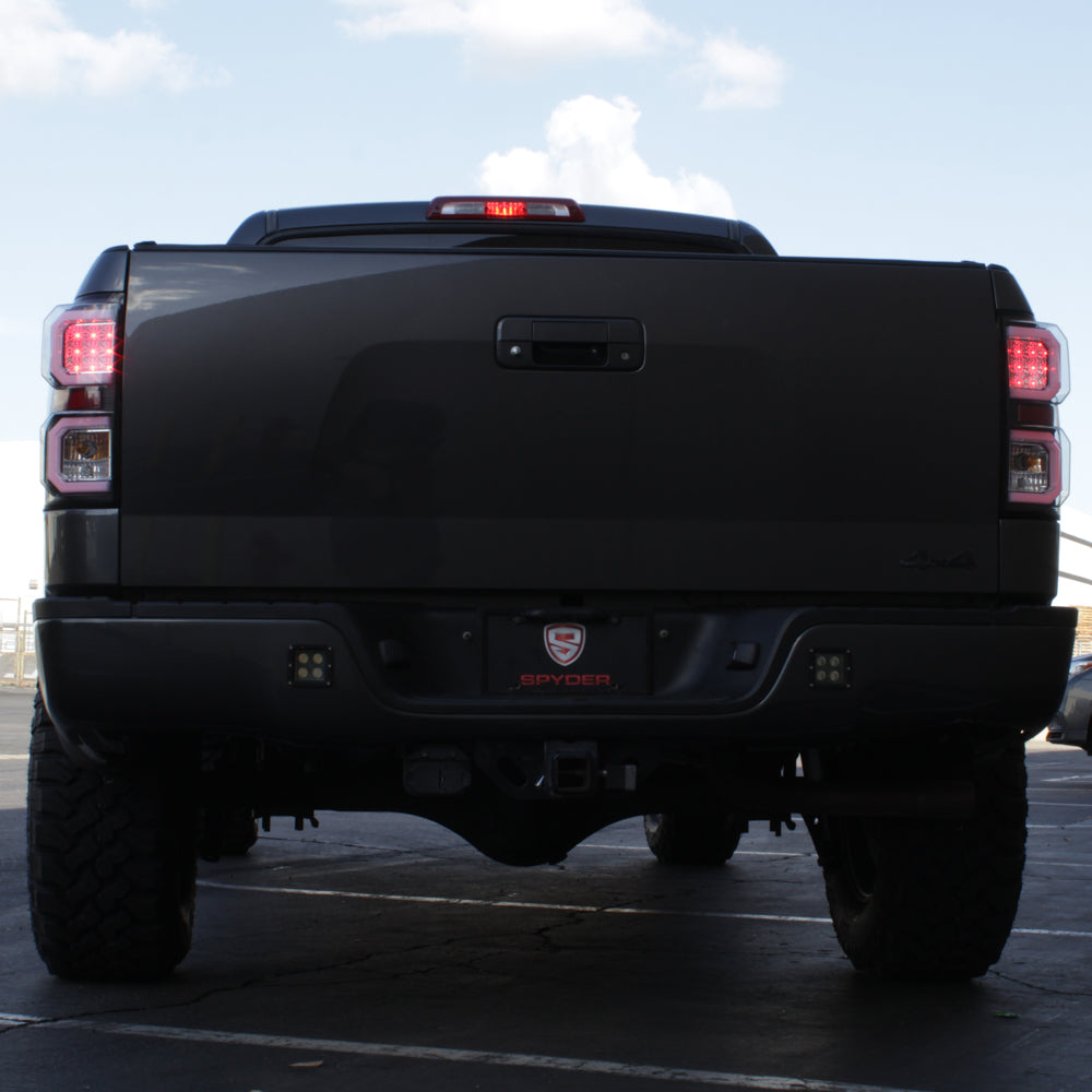 Spyder 07-13 Toyota Tundra V2 Light Bar LED Tail Lights - Black ALT-YD-TTU07V2-LB-BK 5085368