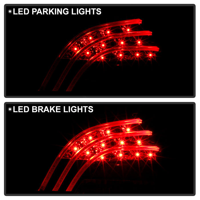 Spyder Toyota Yaris 07-09 4Dr LED Tail Lights Blk ALT-YD-TYA074D-LED-BK 5037640