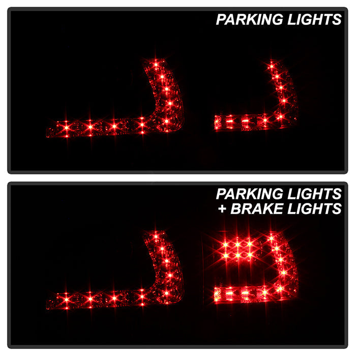 Spyder Volkswagen Touareg 03-07 LED Tail Lights Black ALT-YD-VTOU04-LED-BK 5042699