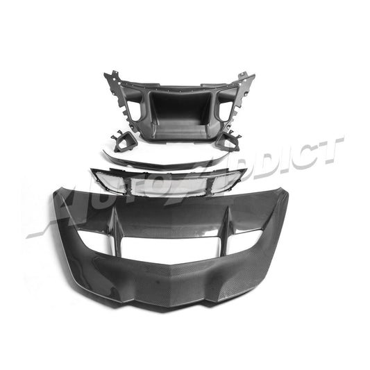 2025-2026 C8 ZR1/ZR1X ZTK Type-OEM Hood Functional Dry Carbon Fiber Double Sided 6PCS Kit