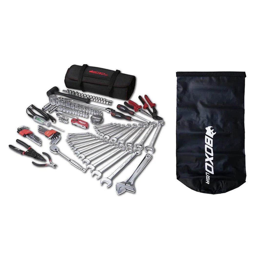 T1 Boxo Boat Roll | 82-Piece Metric and SAE Marine Tool Roll and Dry Bag
