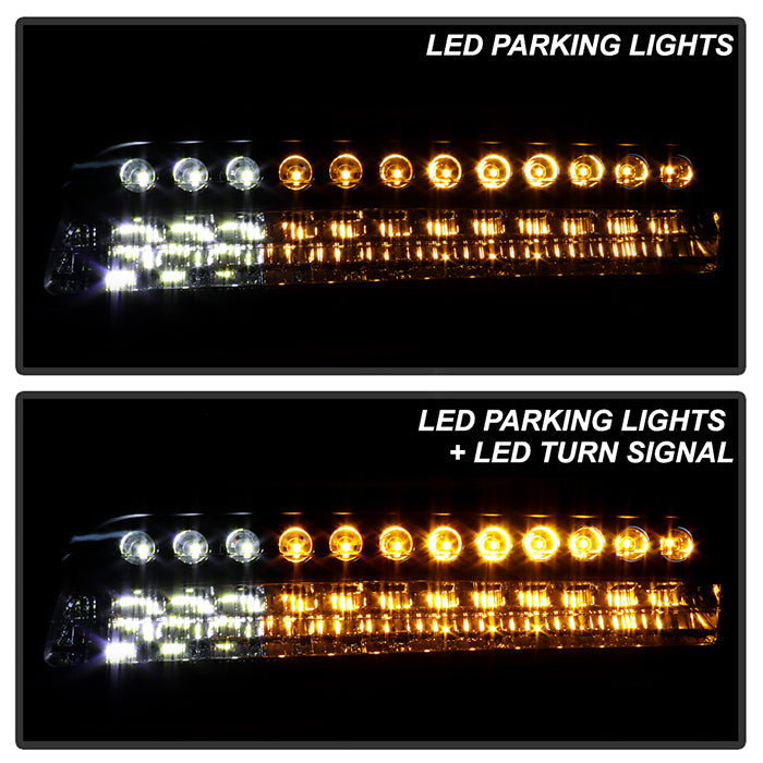 SPYDER Xtune Chevy Silverado 99-02 LED Amber Bumper Lights Black CBL-CS99-LED-BK 5014566