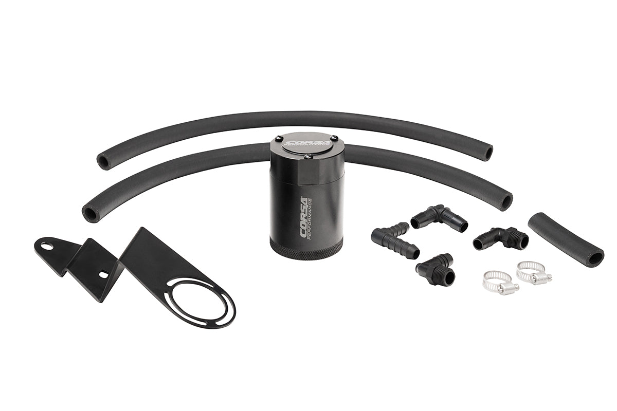 Corsa Aluminum Oil Catch Can w/ Bracket | 2022-2024 Toyota Tundra 3.4L V6 (CC0020)