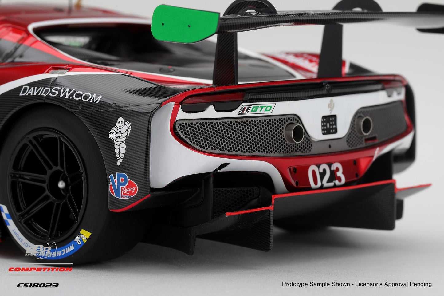 BBR Ferrari 296 GT3 #023 Triarsi Competizione 2025 IMSA Petit Le Mans 1:18