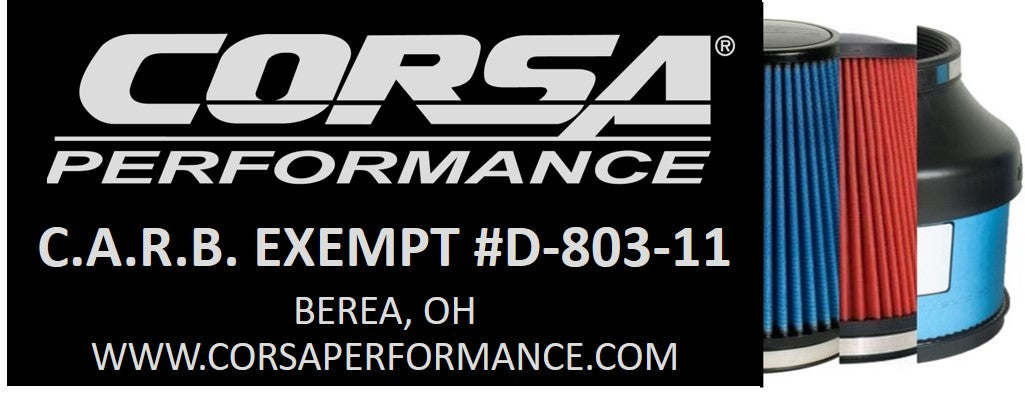 Corsa 455536, 45553D, 45553 CARB EO Sticker (D-803-11) 2014-16 Silverado, Sierra, 2015-16 GM SUV 5.3L