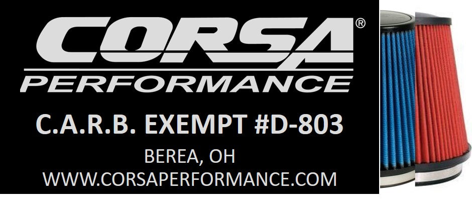 Corsa 616864-D, 616864-O CARB EO Sticker (D-803) 2011-2016 Challenger, Charger SRT 6.4L