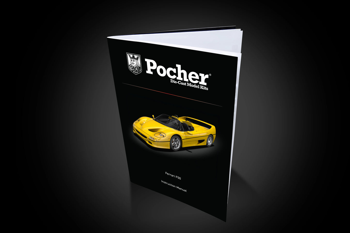 Pocher Ferrari F50 Giallo Modena (Yellow) 1:8