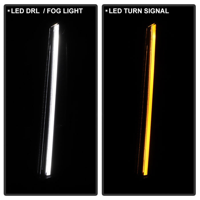 SPYDER xTune 21-24 Cadillac Escalade Front Full LED w/DRL - OE Left (FL-CAES21-LED-DRL-L) 9960390