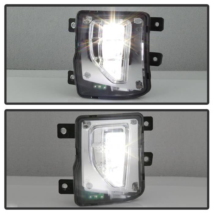 Spyder 16-18 Chevy Silverado 1500 OEM Style Full LED Fog Light w/Switch - Clear (FL-CSIL16-LED-C) 9043215