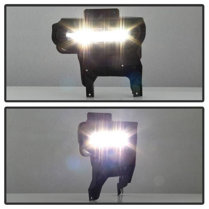 Spyder 16-18 GMC Sierra 1500 OEM Style Full LED Fog Light w/Switch - Clear (FL-GS2016-LED-C) 9043222
