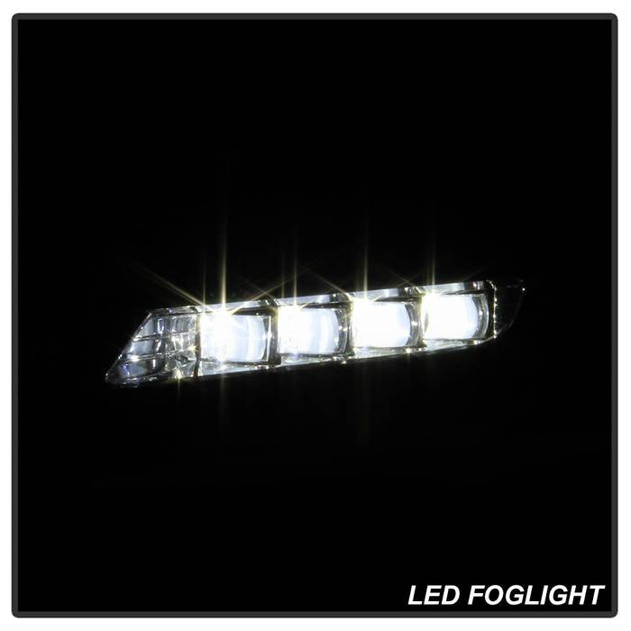 Spyder Honda Accord Sedan 2016-2017 OEM LED Fog Lights W/Switch- Clear FL-HA2016-4D-LED-C 5083050