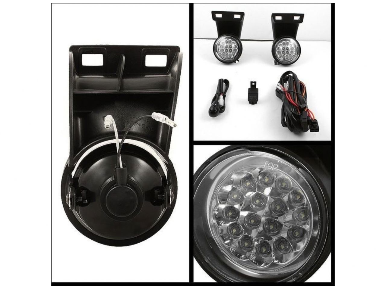 Spyder Dodge Ram 1500/2500/3500 94-01 LED Fog Lights w/Switch