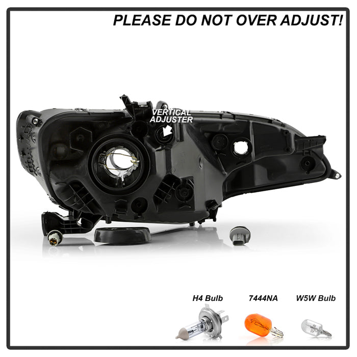 SPYDER 15-17 Honda Fit OE Left Halogen Headlight - Chrome (HD-JH-HFIT15-OE-L) 9955563
