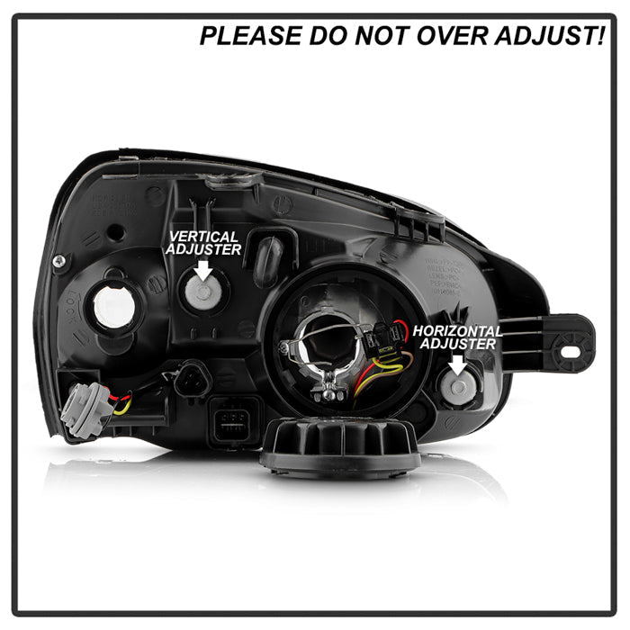 SPYDER 01-03 Hyundai Santa Fe OEM Style Headlights - Chrome (HD-JH-HYSAF01-C) 9054761