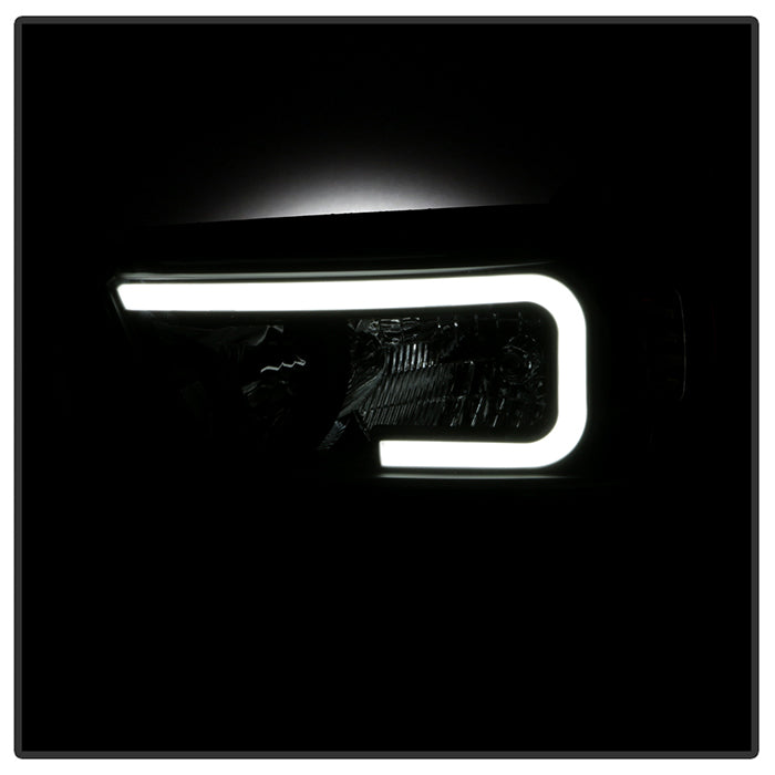 xTune Toyota 4Runner 10-13 LED Light Bar Headlights - Black - HD-JH-T4R10-LB-BK 9050169