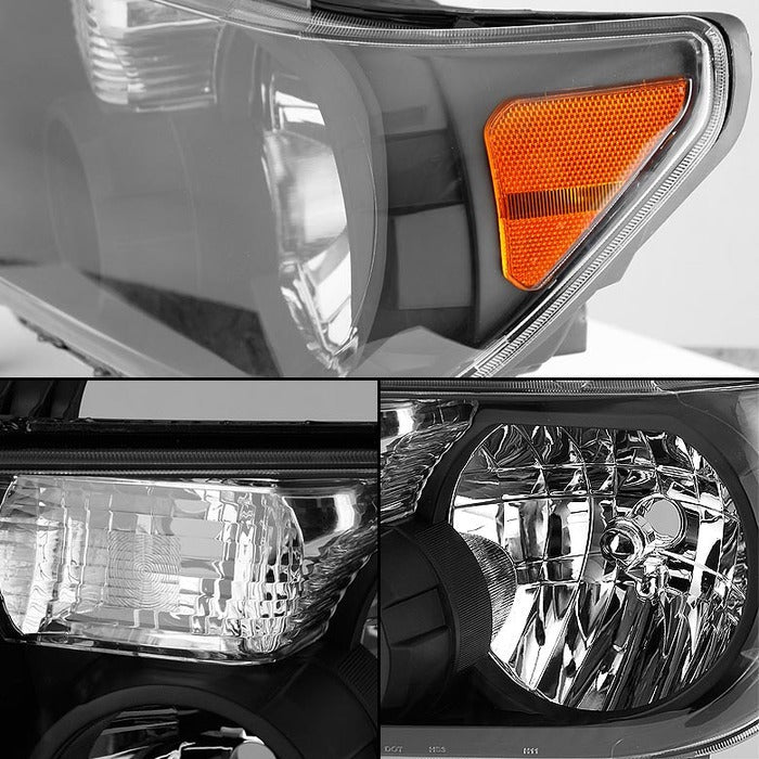 SPYDER Xtune Toyota Tundra 07-13 / Toyota Sequoia 08-13 OEM Style Headlights Black HD-JH-TTU07-AM-BK 5077127