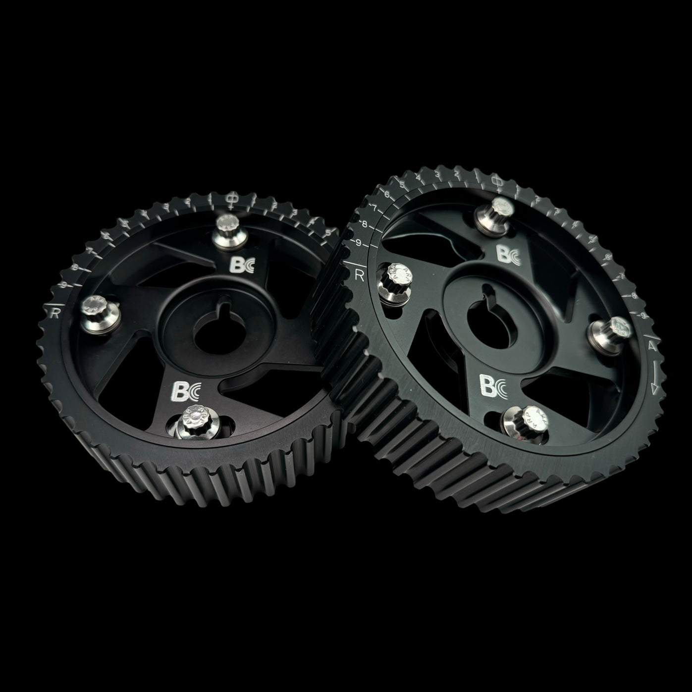 Brian Crower Toyota 2JZGTE/1JZGTE Adjustable Cam Gears (Black Anodize) BC8830B
