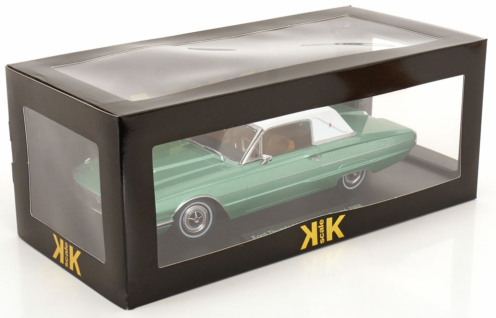 KK Scale 1966 Ford Thunderbird Landau Coupe Mint Green Metallic 1:18