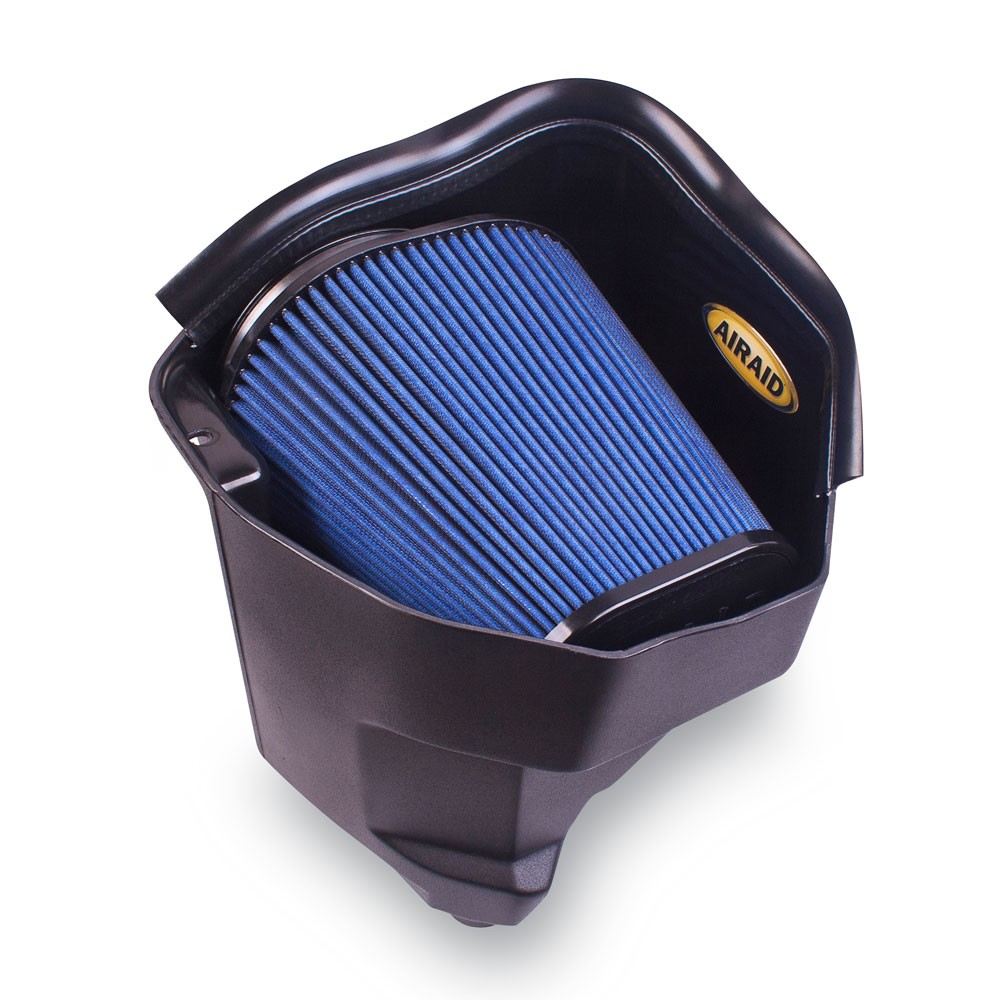 Airaid 11-14 Dodge Charger/Challenger MXP Intake System w/ Silicone Tube (Dry / Blue Media) 353-319