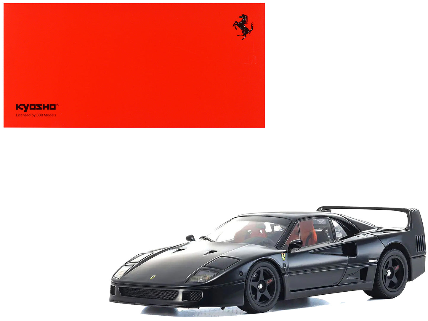 Ferrari F40 Black 1/18 Diecast Model Car by Kyosho free shipping USA