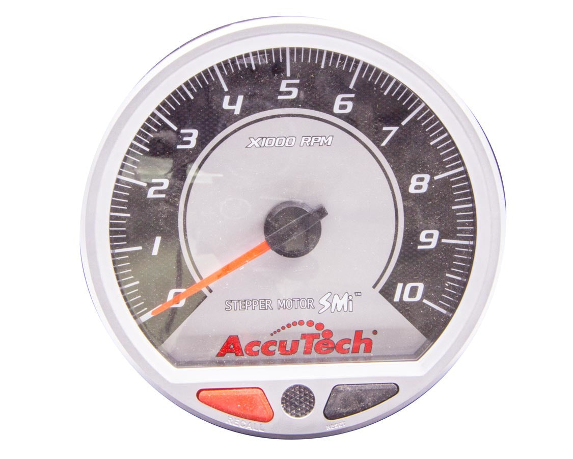 Longacre Tach 4-1/2in AccuTech Stepper Motor Silver 52-44381