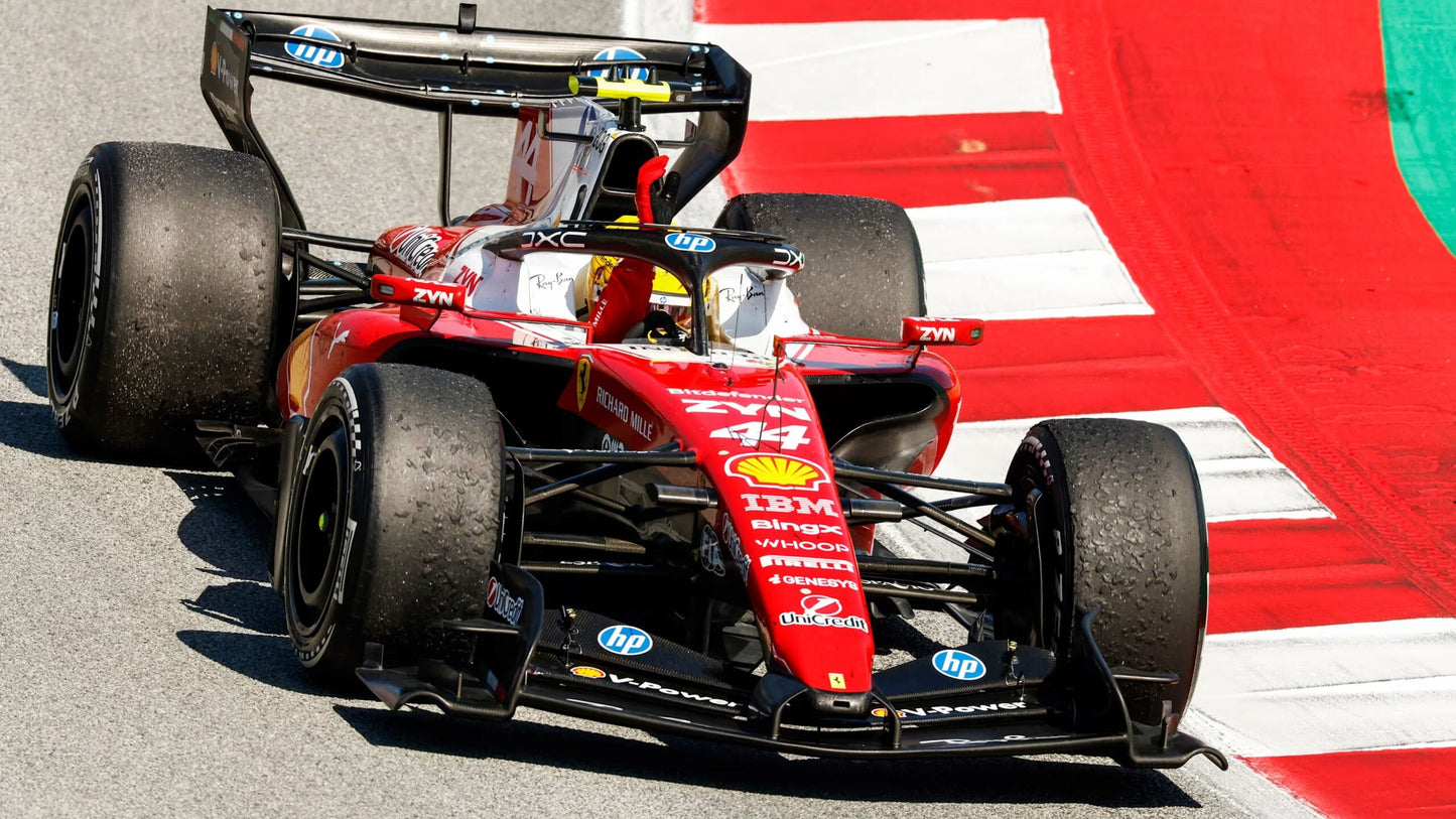 Looksmart Ferrari F1 SF-26 Team Scuderia #44 WINNER Catalunya Barcelona GP 2026 (Hamilton) Red 1:18