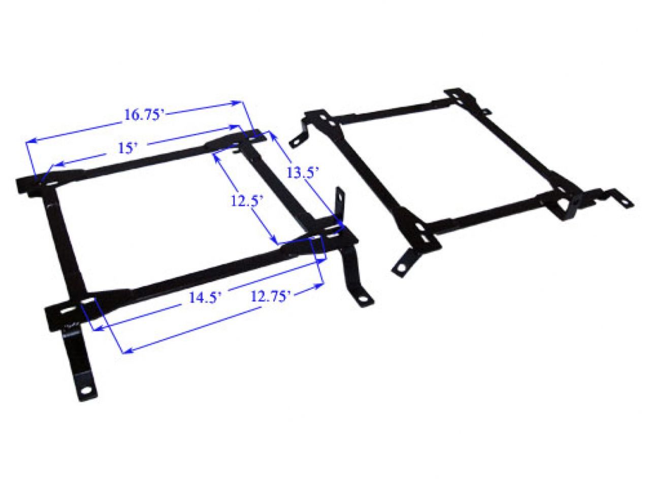 Megan Racing Seat Bracket Left & Right for 2003-2008 Nissan 350Z Steel Alloy SBT-N3Z