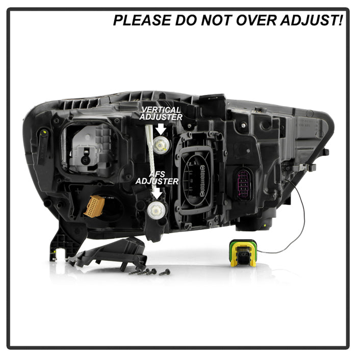 SPYDER 16-18 Audi A6 Left LED Headlight (PRO-JH-AA616-FLED-OE-L) 9959127
