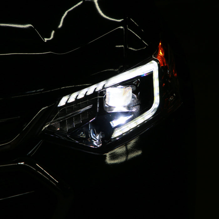 SPYDER Xtune 18-21 Chevrolet Traverse (HID Models) DRL LED Light Bar Projector Headlights - Black Chrome 9052828