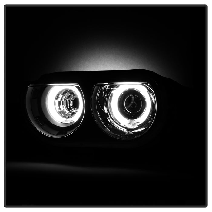 SPYDER xTune Dodge Challenger 08-14 Halogen Only Halo Projector Headlights Black PRO-JH-DCHAL08-HA-BK 9039249